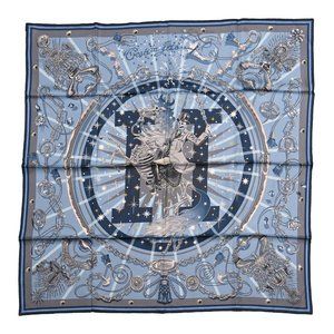 NWT Hermes C'est la Fete double face scarf 90